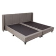 thumbnail image 3 of Box Base Cama King Size + Cabecera Mila Gris Oscuro, 3 of 7