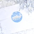thumbnail image 5 of Pegatinas de recuerdo de fiesta con diseño de copo de nieve azul de invierno, agradecimiento, nieve, mucho, cumpleaños o boda, 40 etiquetas, 5 of 5