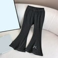 thumbnail image 3 of Fozruso Loose Long Pants for Girls Girls' Autumn Style Leggings Flared Pants Bow Tie Elastic Pants Toddler's Winter Pants Sizes 18-24 Months, 3 of 6