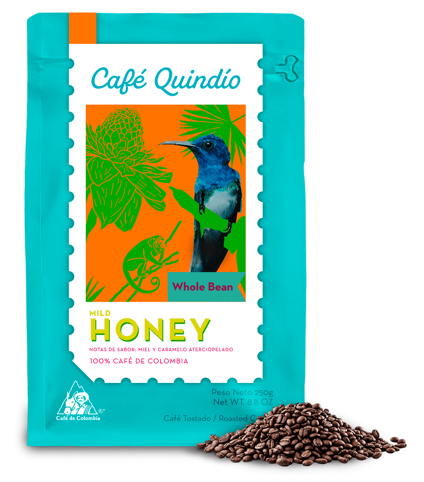 Cafe Quindio Specialty Harvest - 100% Colombian Excelso Arabica Whole Bean Coffee (8.8 Ounce (Pack of 3), Multiflavor)