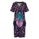 thumbnail image 3 of Goddess-vestido de noche con triskele de Triple Luna para mujer prenda holgada con bolsillos verano, 3 of 6