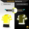 thumbnail image 3 of KwikSafety (Charlotte, NC) MECHANIC Short Sleeve Safety Shirt (w/POCKET & Black Trim) Class 2 ANSI OSHA Custom High Visibility Reflective Tape Construction Security Hi Viz Clothing Men | Yellow XL, 3 of 7