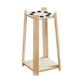 thumbnail image 1 of Siruishop Pool Cue Rack Professional Billiards Accessories Wooden Freestanding 8 Holes, 1 of 8
