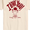 thumbnail image 3 of Peanuts - I Love You Please Say it Back Short Sleeve Graphic T-Shirt, 3 of 6