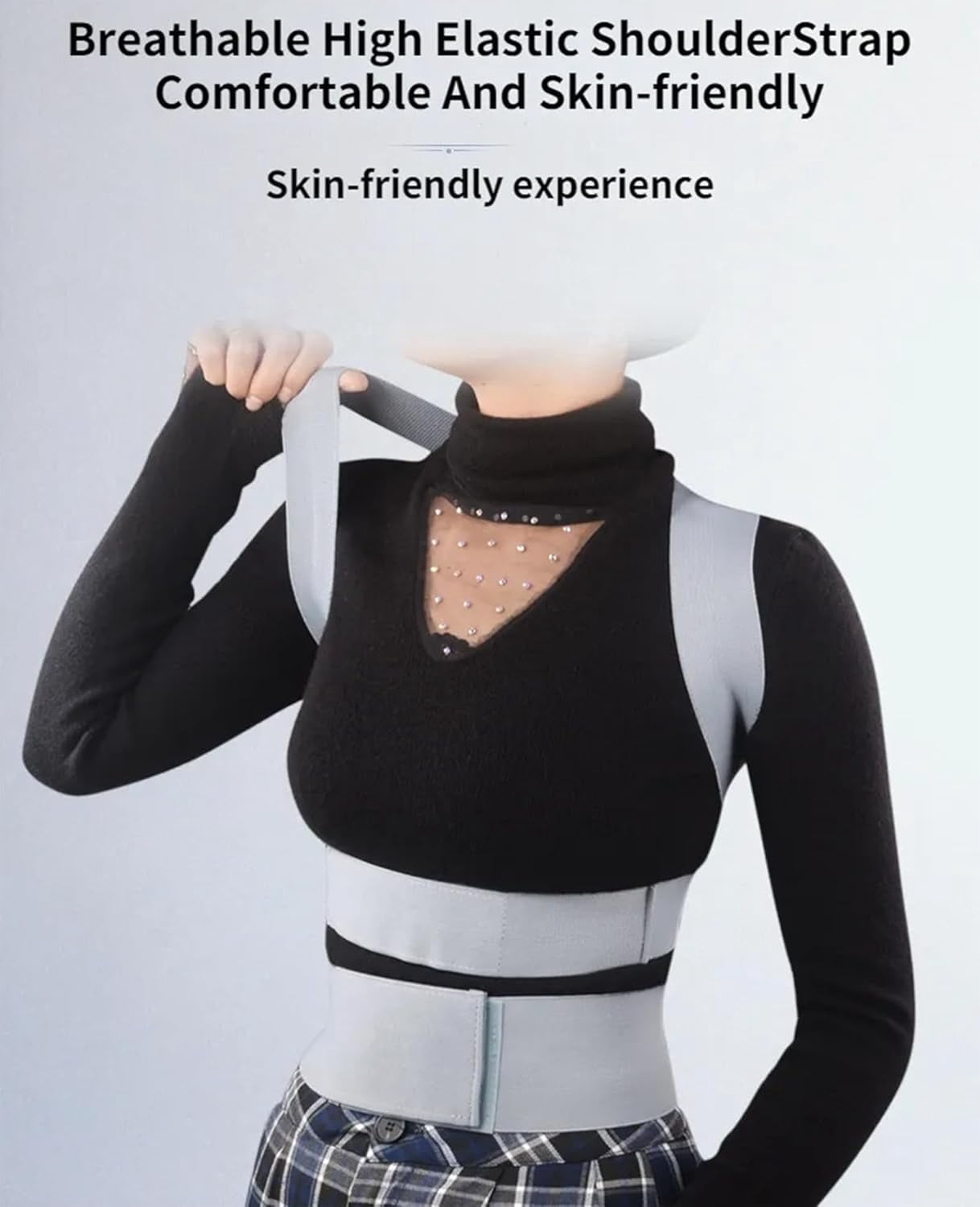 Invisible Back Posture Corrector, Scoliosis Back Brace Spine Belt, Shoulder Therapy Support, Adjustable MenWomen Poor Posture Correction Belt
