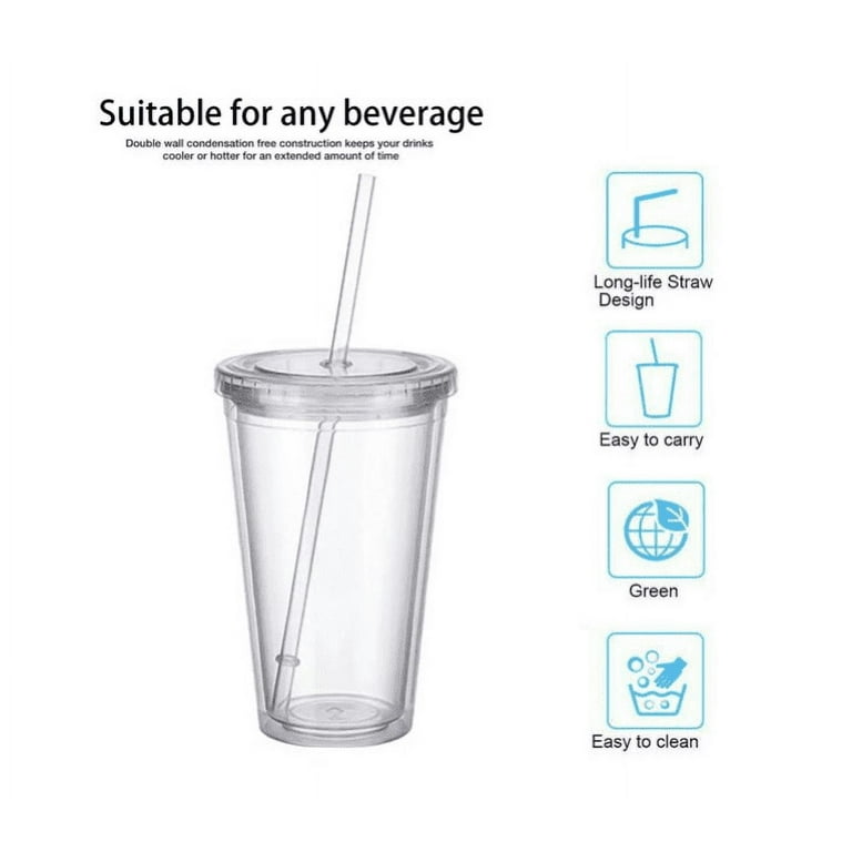 16 oz Plastic Tumblers Drinking Glasses, Clear Acrylic Drinking Cups Wine  Glasses Beverage Cups Tumb…See more 16 oz Plastic Tumblers Drinking  Glasses
