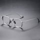 thumbnail image 4 of Adecuado para montura de gafas de ala ancha para hombre, montura de ojo para miopía retro de estilo japonés de titanio puro, montura generosa, 4 of 5