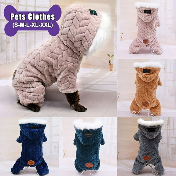 kladzum Dog Sweater Hoodie Dog Sweatshirt Pet Clothing Polyester Hoodied Sweatshirts Dog Clothes Plus, Dog Clothes for Winter/Fall