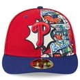 thumbnail image 2 of Men's New Era Red/Royal Philadelphia Phillies 2025 MLB Diamond Hero Edition Low Profile 59FIFTY Fitted Hat, 2 of 5
