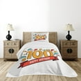 thumbnail image 4 of Ambesonne Colorful Quilted Bedspread Set 2 Pcs, Growing Old Image, Twin Size, Multicolor, 4 of 5