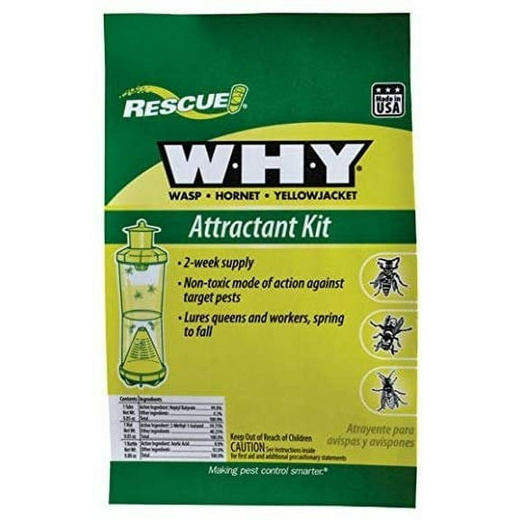 RESCUE Non-Toxic Wasp, Hornet, Yellowjacket Trap Attractant Refill, 2 Weeks