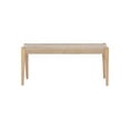 thumbnail image 2 of Powell Holden Dining Bench with Handwoven Rope Seat, Natural/Natural, 2 of 9