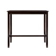 thumbnail image 2 of Linon Claridge Rubberwood 42" Bar Height Pub Table in Walnut Brown Finish, 2 of 8