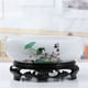 thumbnail image 3 of Cuenco de flores hidropónico de cerámica, maceta de estilo chino con soporte, cuenco de agua interior al aire libre para plantas bonsái, maceta de jardín decorativa para el hogar de la oficina, 3 of 7
