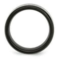 thumbnail image 5 of Auriga Fine Jewelry Stainless Steel Polished Black IP-plated Black Diamond 9 mm Band for Women Size 10 (0.24ct, Clarity- I2), 5 of 6