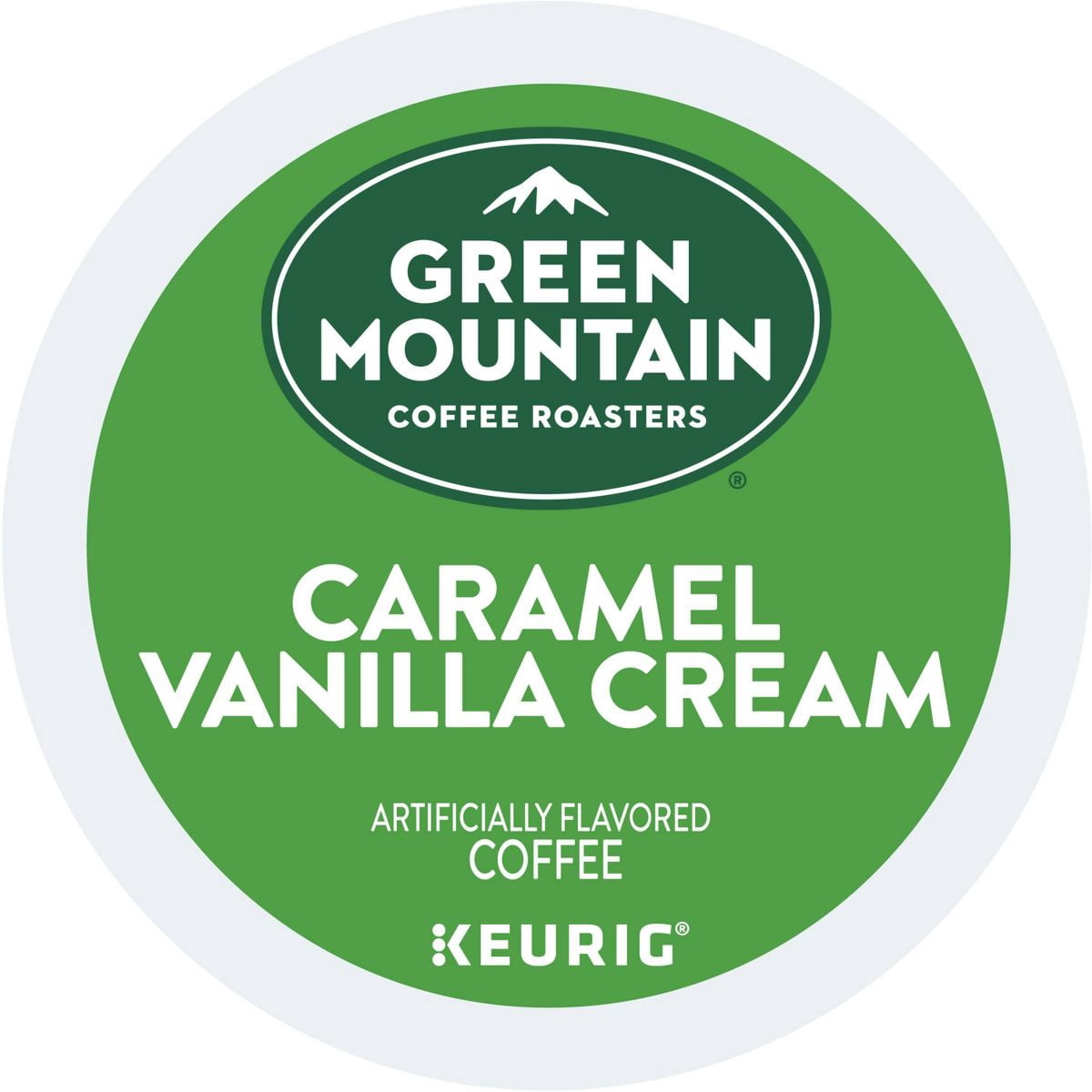 24ct Green Mountain Coffee Caramel Vanilla Cream Keurig K-Cup Coffee Pods Flavored Coffee Light Roast - Pack of 2