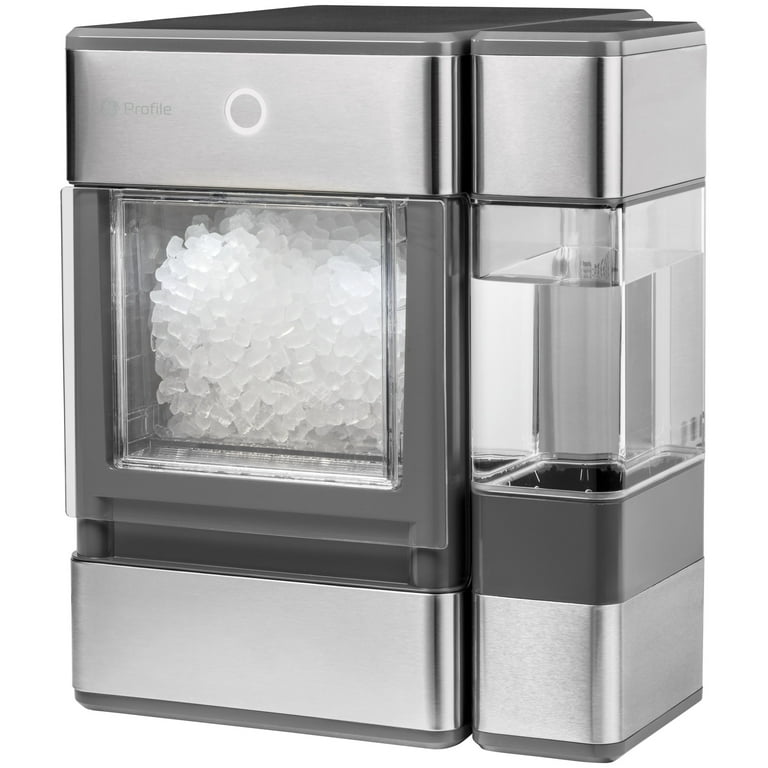 GE Profile Opal 2.0 Black Stainless Nugget Ice Maker with Side