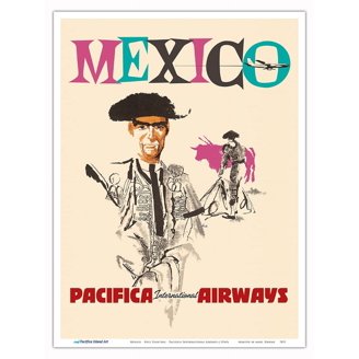 Colorado Fly Fishing Vintage Airline Travel Poster Print By Joseph Binder - 24x32 Inch Fine Art Matte Paper