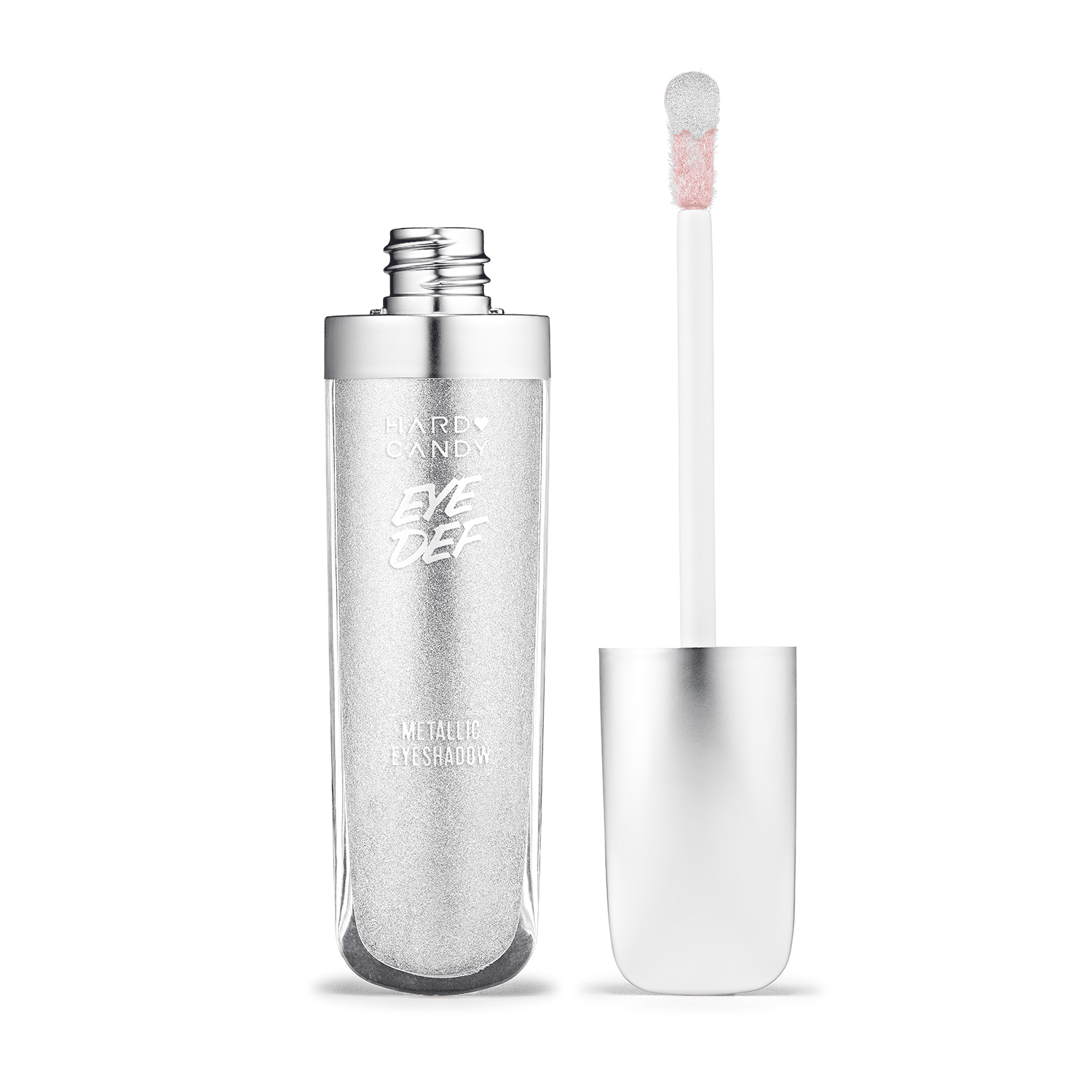 (2 pack) Hard Candy Eye Def Metallic Liquid Eye Shadow, Silver Shimmer, 0.17 Fl oz