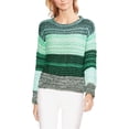 thumbnail image 1 of Vince Camuto suéter de rayas colorblock para mujer, verde, extra pequeño, 1 of 1