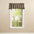 thumbnail image 2 of Park Designs Buffalo Check Ruffled Black Valance 60" x 14", 2 of 3