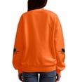 thumbnail image 5 of Duqingm Womens Halloween Long Sleeve Sweatshirts Spider Print Casual Tops,S, 5 of 6