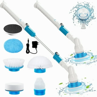 KLEVER Electric Spin Power Scrubber- The Expert Kitchen & Bathroom Cleaner  | Includes 4 Versatile Scrub Brushes | Cordless, Rechargeable, 