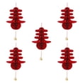 thumbnail image 4 of 5 piezas de farolillo rojo chino, adorno colgante de la , colgante para el hogar, para año Nuevo Lunar, cumpleaños, Festival, aniversario, 4 of 9