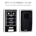 thumbnail image 6 of OFFCURVE Key Fob Cover for Cadillac SRX ATS ELR XTS 2010-2015 , Premium Soft TPU,Black Sliver, 6 of 7