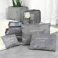 thumbnail image 2 of 6pcs/set Portable Travel Storage Bags Set Storage Container Multi-size Packing Pouch Large Capacity Multifunctional Lightweight Luggage Sorting Bag Daily Use, 2 of 6
