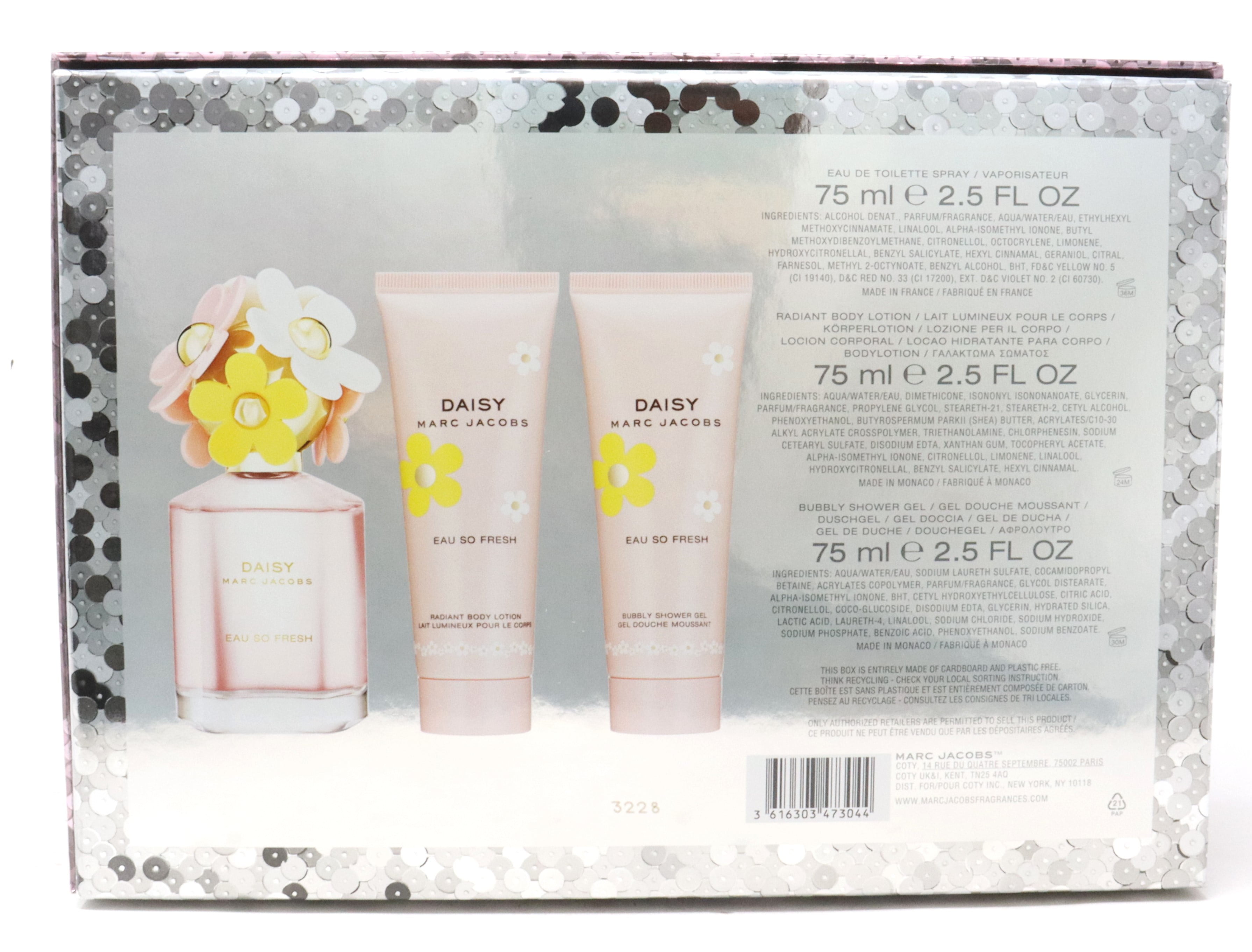 MARC JACOBS DAISY Eau So Fresh セット Marc Jacobs Daisy Eau So Fresh 3 PCS Gift Set for Ladies