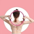 thumbnail image 2 of 15" TPE Pilates Ring - Dual-Texture Grip Yoga Equipment for Thigh Toning & Full-Body Workouts (1.1lb), 2 of 6