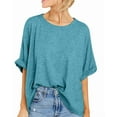 thumbnail image 3 of Short Sleeve Women Oversized T-Shirt Summer Casual Loose Tee Tops, 3 of 5