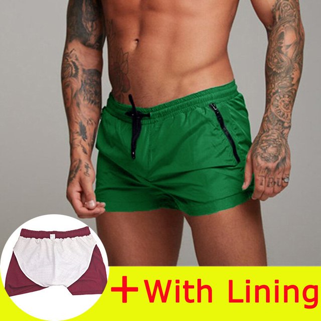 2023 Hombre Pantalones cortos de playa de secado rápido bañador gay bañador de Hombre Bañadores de baño de verano ropa de playa Surf Boxer mayo Fivean unisex