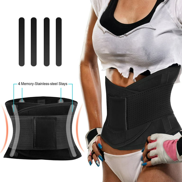 Womens Back Brace for Lower Pain Relief & Herniated Disc Sciatica,Back  Support Belt for Lifting at Work Scoliosis,Black,2XL