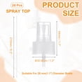 thumbnail image 2 of Uxcell 24 Pcs Clear Spray Top, 28/410 Fine Mist Sprayer Reusable Replacement Spray Bottle Pump Stripe Plastic Top for Cosmetic Perfume and Body Sprays Bottle, 2 of 7