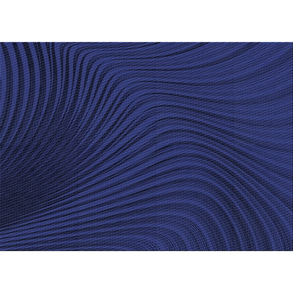 Ahgly Company Indoor Rectangle Patterned Sapphire Blue Area Rugs, 2' x 4'