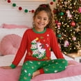 thumbnail image 6 of Aideaone Toddler Girls Christmas Pajama Set 2 Piece Long Sleeve Sleepwear 2 to 8 Years, 6 of 7