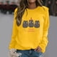 thumbnail image 3 of Gibobby Sudaderas Navideñas para Mujeres Suéter casual navideño de manga larga con cuello redondo y hombros descubiertos con lindo estampado de y bombilla para mujer(Amarillo,G), 3 of 4