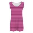 thumbnail image 6 of HADST Tank Tops for Women Sleeveless Crew Neck Striped Summer Plus Size Trendy Breathable Leisure Camisole L-5XL, 6 of 6