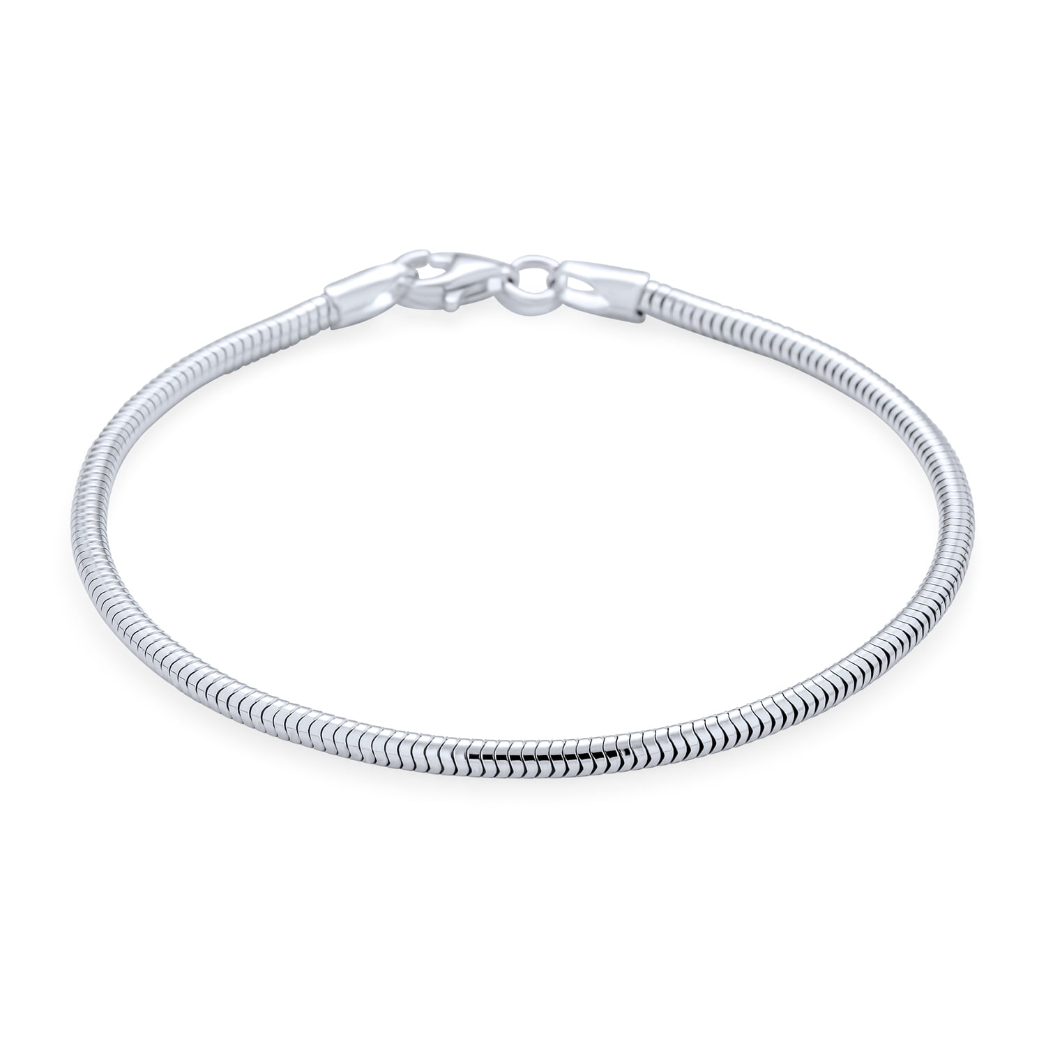 Dione Charm Necklace European Add a Bead 2.6mm Snake Chain Removable Ball End Dione Charm Necklace European Add a Bead 2.6mm Snake Chain Removable Ball End
