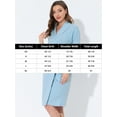 thumbnail image 5 of Unique Bargains Women's Pajamas Robe Sleepwear Lace Nightgown Tie Waist Lounge Bathrobe, 5 of 5