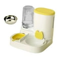 thumbnail image 1 of Comedero automático para gatos y dispensador de agua Comedero automático para mascotas para perros pequeños amarillo, 1 of 8