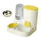 thumbnail image 1 of Comedero automático para gatos y dispensador de agua, comedero automático para mascotas, cuenco para perros, alimento para mascotas amarillo, 1 of 8