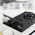 thumbnail image 2 of 2Pcs Stove Gap Covers Stainless Steel Stove Gap Guard Stretchable Stove Gap Filler Removable Stove Counter Gap Cover Reusable Oven Side Gap Filler for Home Kitchens-black-, 2 of 9