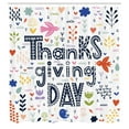 thumbnail image 2 of Ambesonne Thanksgiving Shower Curtain, Scandinavian Lettering, 69"Wx75"L, White Dark Violet Blue, 2 of 4