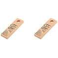thumbnail image 1 of 2X Wooden Fishhook Ruler Fishing Fishhook Gauge Lightweight Compact Fish Hook Measuring Contrast Ruler,2 x Hook wooden ruler,Wood color, 1 of 6