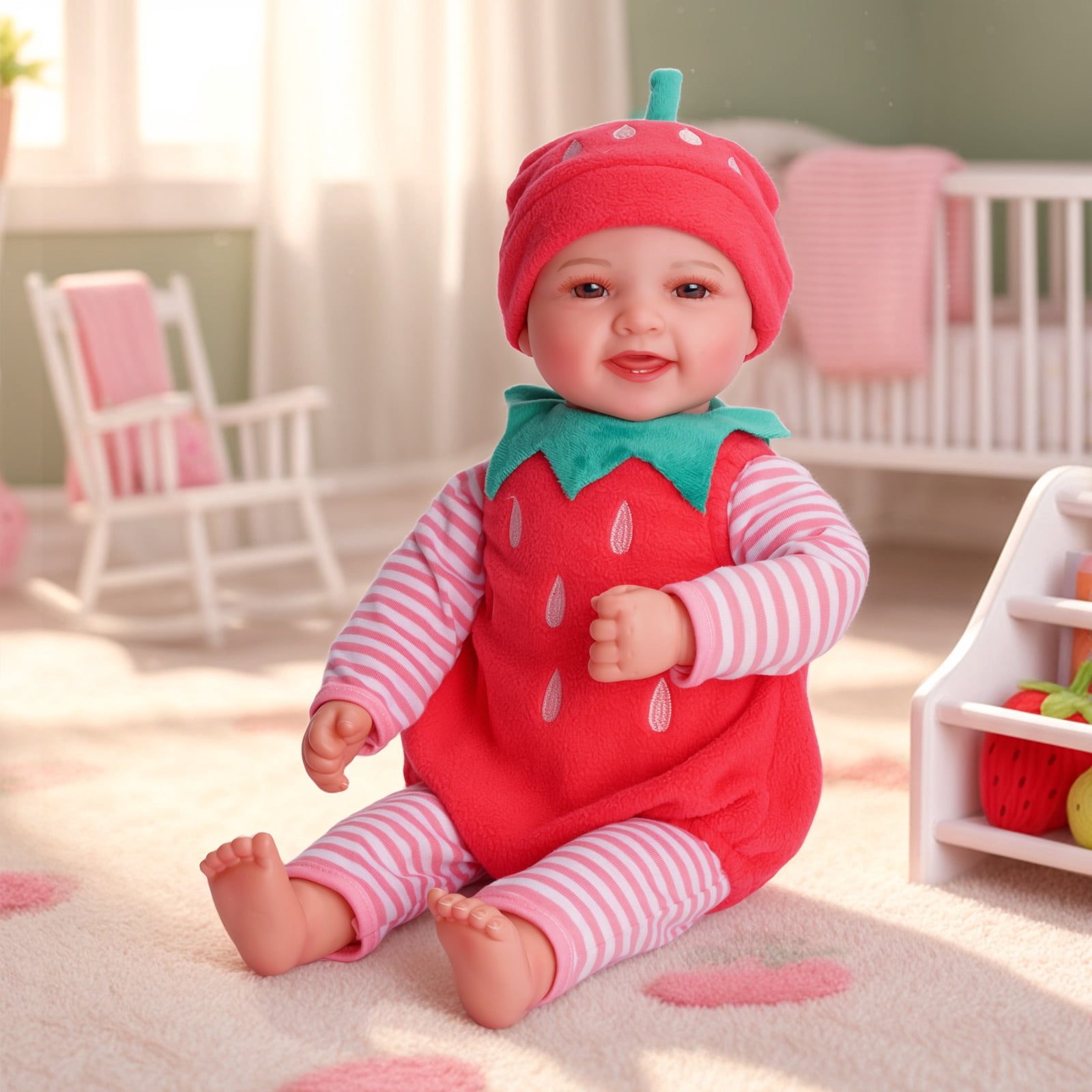 RSG 17-inch Lifelike Reborn Baby Dolls, Newborn Baby Dolls, Full Body Cloth Real Life Baby Dolls with Gift Box for Kids Age 3+