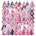 thumbnail image 3 of 35pcs-50pcs Pink Christmas Stationery Stickers Cute Tree Teacher Reward Stickers for Laptop Fridge Phone, 3 of 9