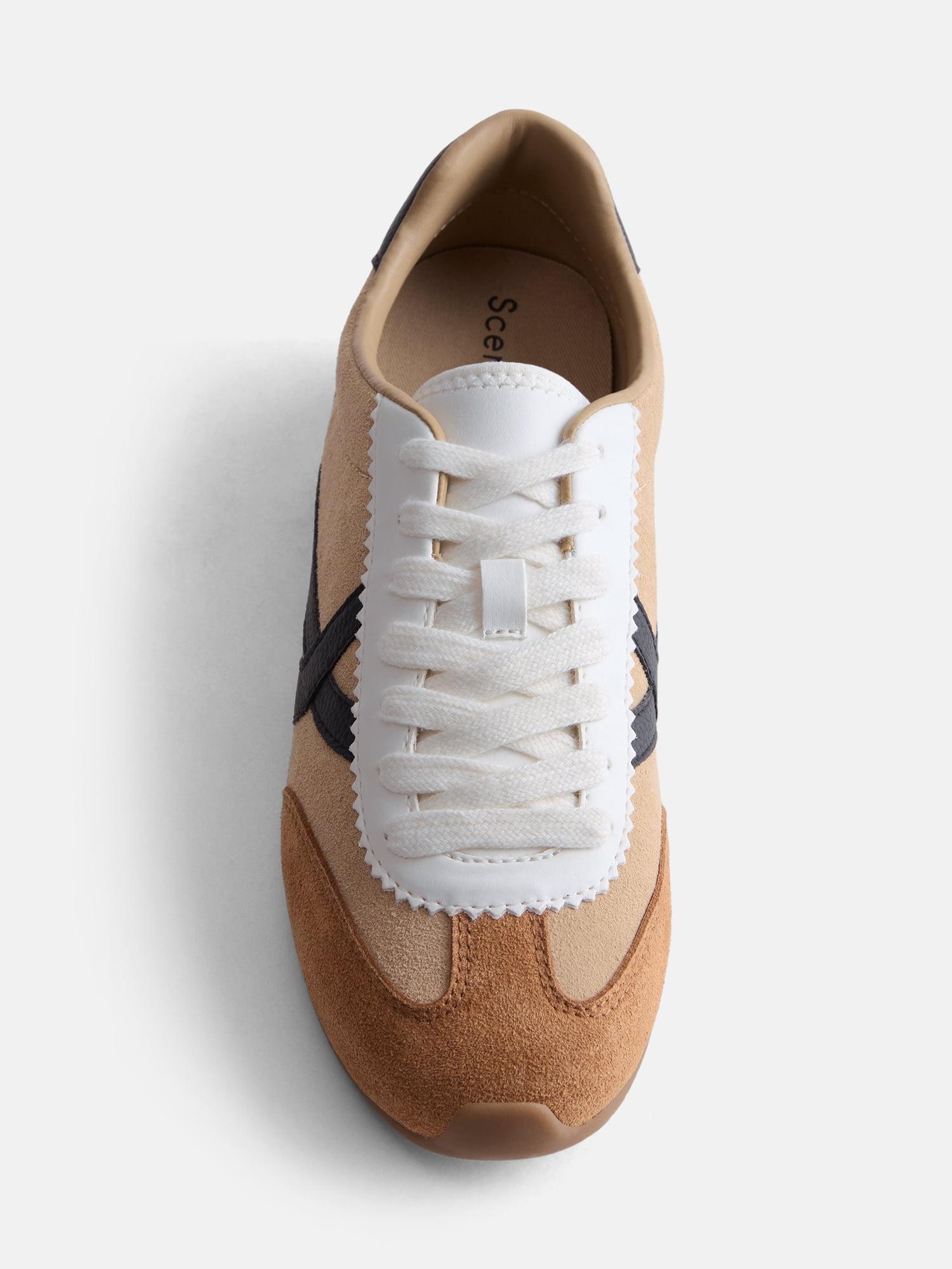 Scenario Women's Lace Up Low Profile Sneakers
